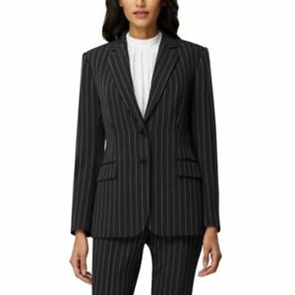 Tahari Jackets & Blazers - Tahari Black Pinstripe Lined Blazer - 6